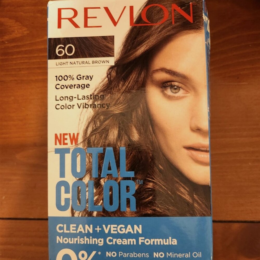 Revlon Total Color #60 Light Natural Brown haircolor box - discontinued!